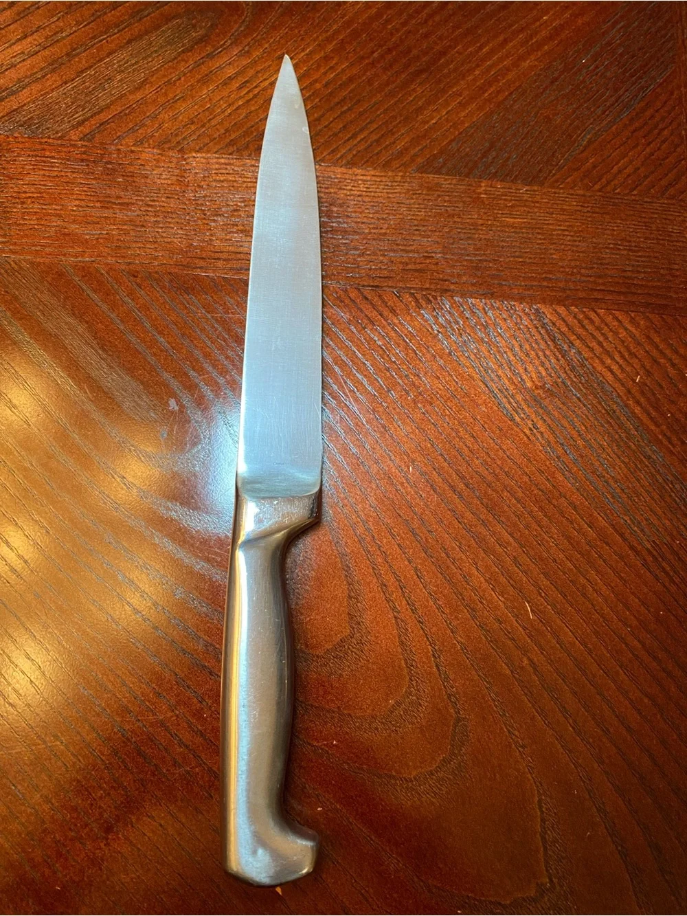 Hoffritz Germany Stainless Steel chef knife straight tapered 8 in blade